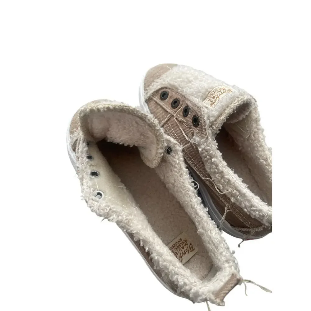 Blowfish Tan Sherpa Lined Playdoe Sneaker 12